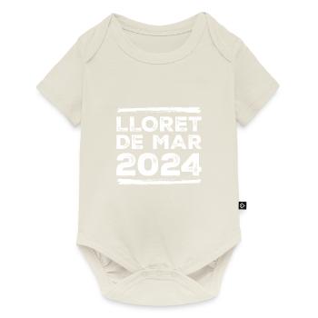 Lloret De Mar 2024 Dicton - Body à manches courtes Premium Bébé - blanc cassé - Devant