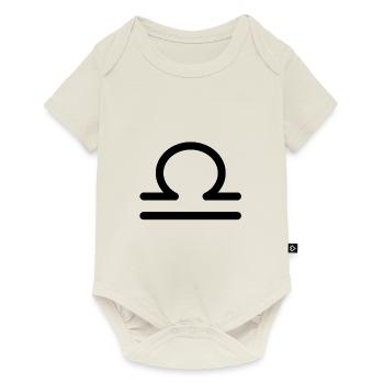 Libra zodiac black - Baby Premium short-sleeve bodysuit - off white - Front