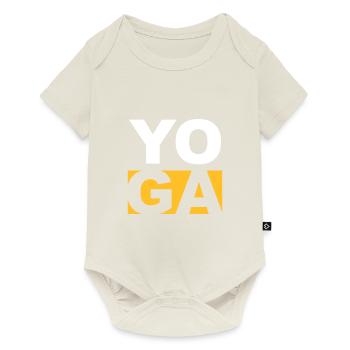 Yoga t-shirt - Baby Premium short-sleeve bodysuit - off white - Front