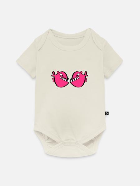 Rote Piranhas - Baby Premium Kurzarmbody - Naturweiß