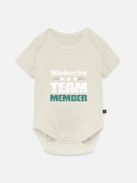Windsurfing Team - Baby Premium Kurzarmbody - Naturweiß