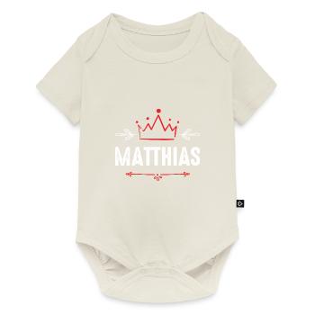 Matthias - Body à manches courtes Premium Bébé - blanc cassé - Devant