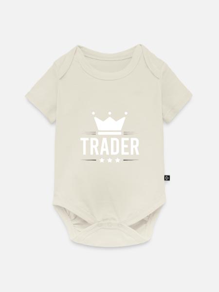 Trader Beruf - Baby Premium Kurzarmbody - Naturweiß