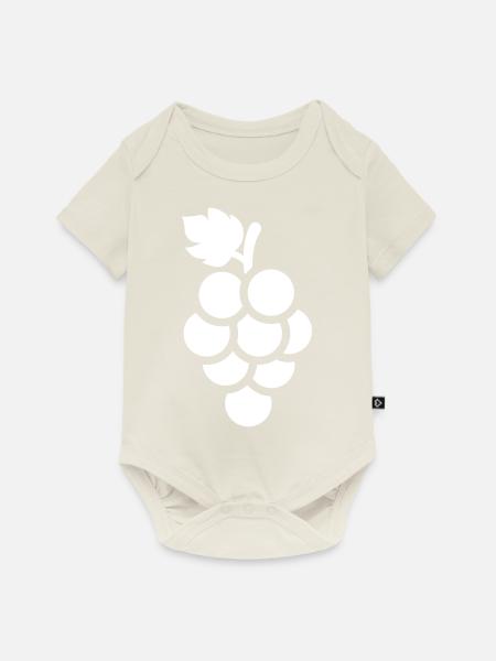 weintrauben - Baby Premium Kurzarmbody - Naturweiß