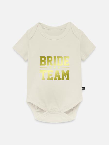 Bride Team - Baby Premium Kurzarmbody - Naturweiß