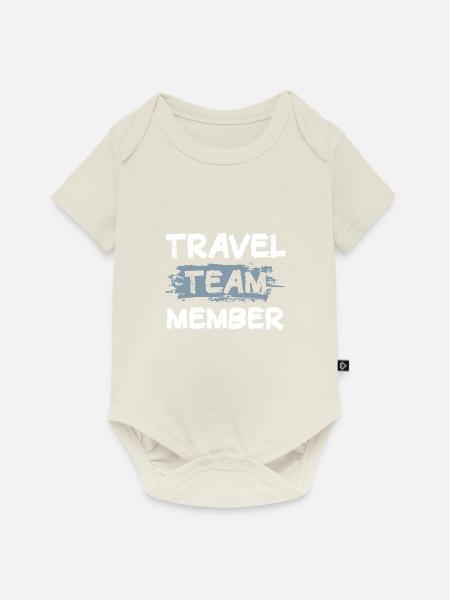 Travel Team - Baby Premium Kurzarmbody - Naturweiß
