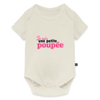 je suis une petite poupée - Body à manches courtes Premium Bébé - blanc cassé - Devant