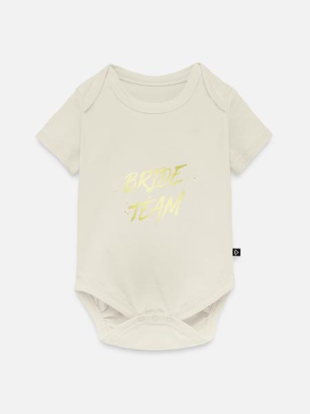 Bride Team - Baby Premium Kurzarmbody - Naturweiß