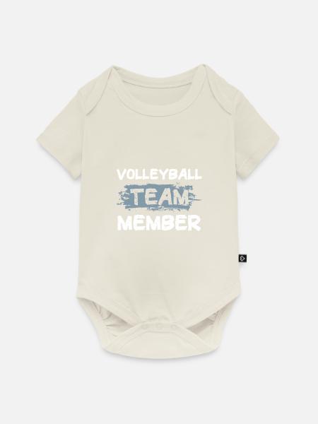 Volleyball Team - Baby Premium Kurzarmbody - Naturweiß