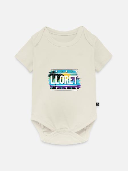 Lloret De Mar - Baby Premium Kurzarmbody - Naturweiß