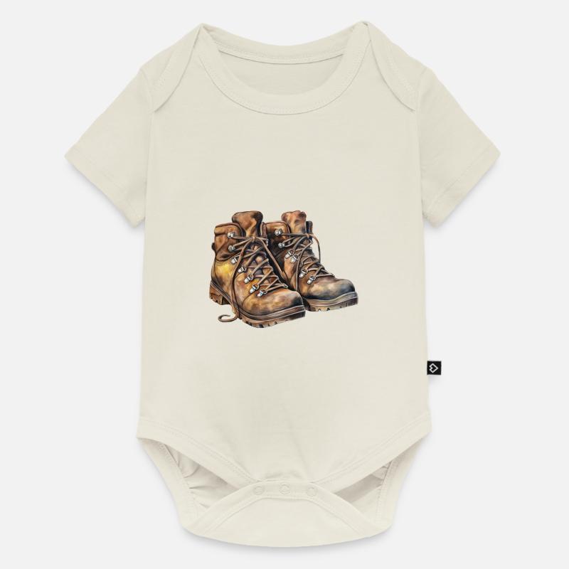 Chaussures de randonnée - Body à manches courtes Premium Bébé - blanc cassé
