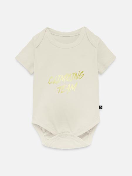Climbing Team - Baby Premium Kurzarmbody - Naturweiß