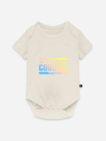 Ich werde Bald Cousine - Baby Premium Kurzarmbody - Naturweiß