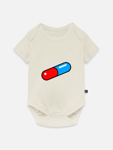 Red-Blue Pill from Akira - Baby Premium Kurzarmbody - Naturweiß