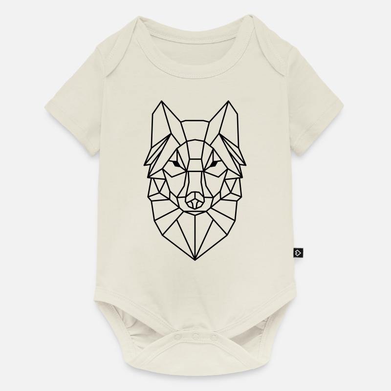 Wolf Wolf - Baby Premium Kurzarmbody - Naturweiß