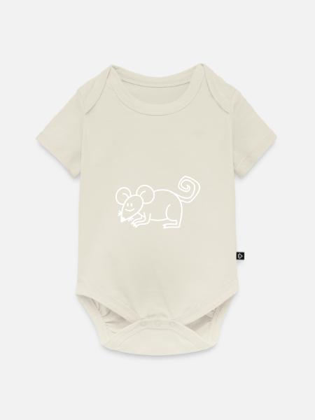Anti-Zoo Eighteen White - Baby Premium Kurzarmbody - Naturweiß