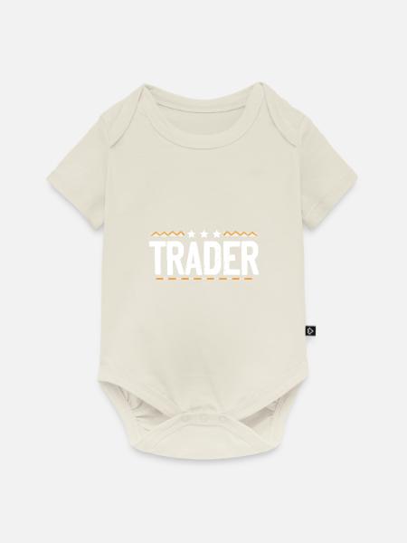 Trader Beruf - Baby Premium Kurzarmbody - Naturweiß