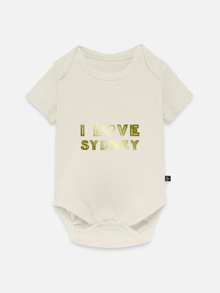 I Love Sydney - Baby Premium Kurzarmbody - Naturweiß