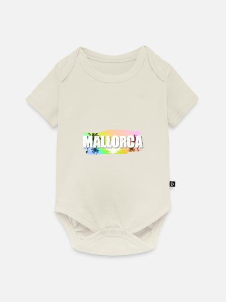 Mallorca - Baby Premium Kurzarmbody - Naturweiß