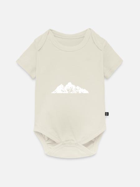 Berge Symbol - Baby Premium Kurzarmbody - Naturweiß