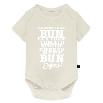 Delicious Burger Structure Tomato Cheese Bread - Baby Premium short-sleeve bodysuit - off white - Front