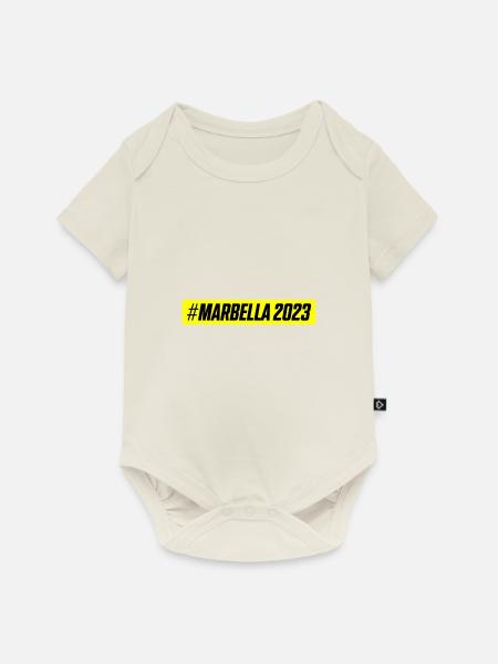 Marbella 2023 - Baby Premium Kurzarmbody - Naturweiß