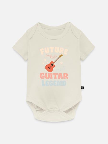 Future Guitar Legend - Baby Premium Kurzarmbody - Naturweiß