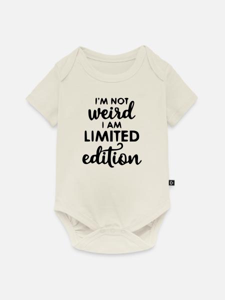 Limited Edition - Lustiger Spruch - Baby Premium Kurzarmbody - Naturweiß