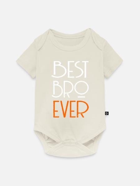 Best Bro Ever - weiss - Baby Premium Kurzarmbody - Naturweiß