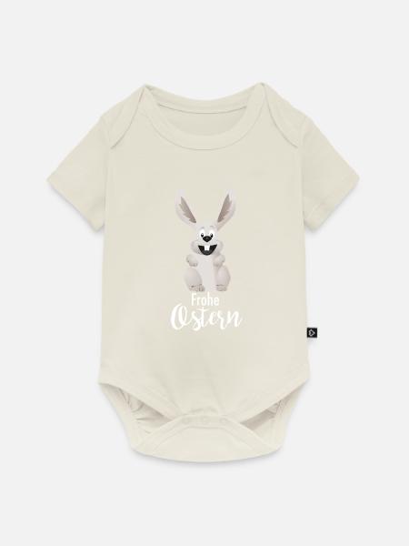 Frohe Ostern - Baby Premium Kurzarmbody - Naturweiß