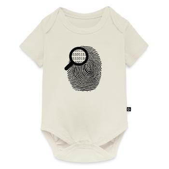 Fingerabdruck - Baby Premium Kurzarmbody - Naturweiß - Vorne