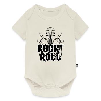 Rock And Roll | Les couleurs peuvent être changées - Body à manches courtes Premium Bébé - blanc cassé - Devant