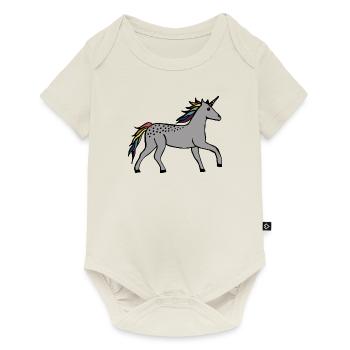 Cute Unicorn - Baby Premium short-sleeve bodysuit - off white - Front