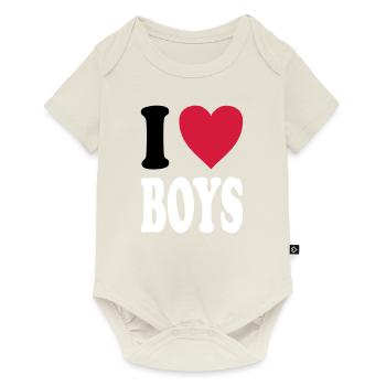 J'adore BOYS - Body à manches courtes Premium Bébé - blanc cassé - Devant