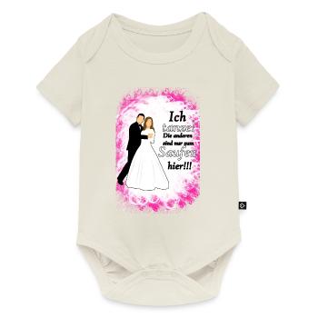 Polterabend Partymonster Junggesellenabschied - Baby Premium Kurzarmbody - Naturweiß - Vorne