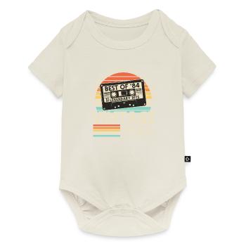 Vintage 1984 Retro Jahrgang Geburtstag Geschenk - Baby Premium Kurzarmbody - Naturweiß - Vorne
