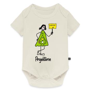 Projektorin - Baby Premium Kurzarmbody - Naturweiß - Vorne