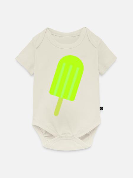 eis eiscreme - Baby Premium Kurzarmbody - Naturweiß