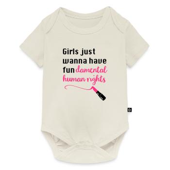 fun - Baby Premium short-sleeve bodysuit - off white - Front