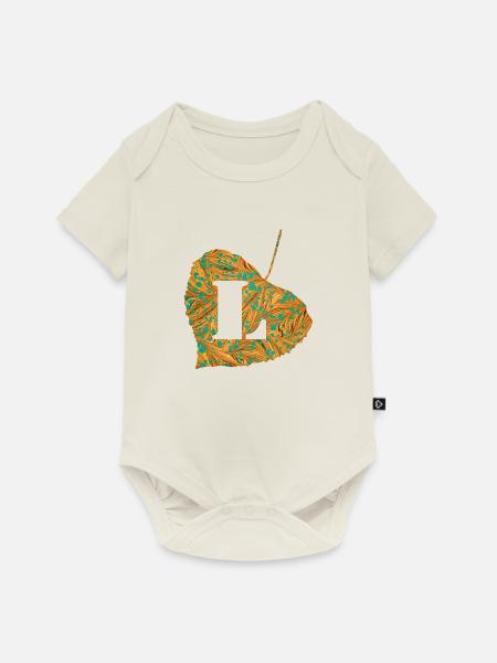 blatt e 95 l - Baby Premium Kurzarmbody - Naturweiß