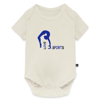 sport - Premium kortermet body for barn - naturhvit - Foran