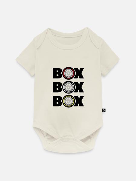 Box Box Box - Baby Premium Kurzarmbody - Naturweiß