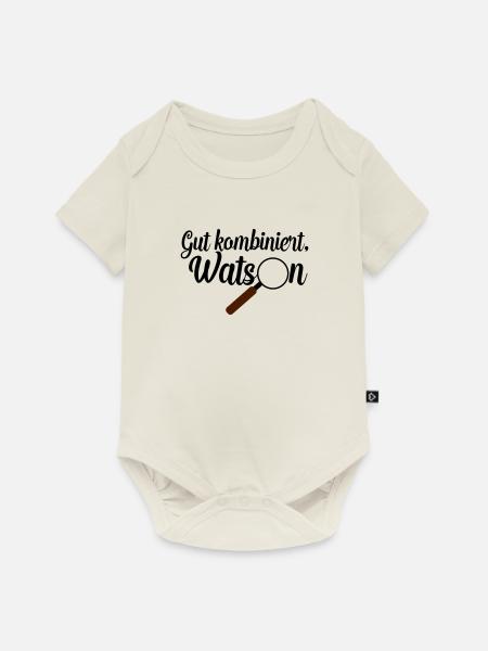 gut kombiniert watson - Baby Premium Kurzarmbody - Naturweiß