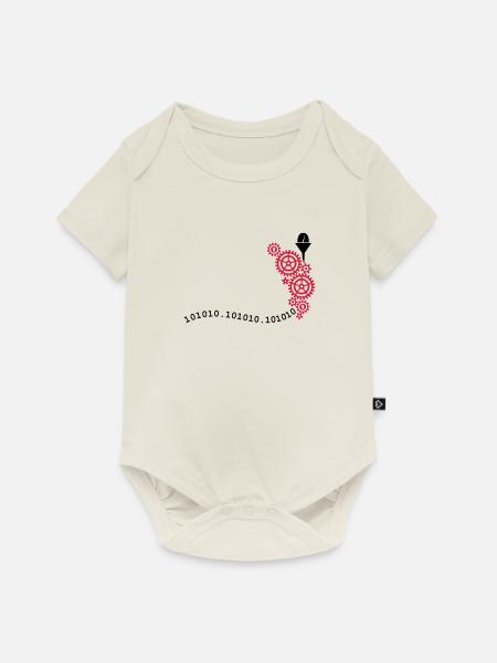coffee to code (2c) - Baby Premium Kurzarmbody - Naturweiß