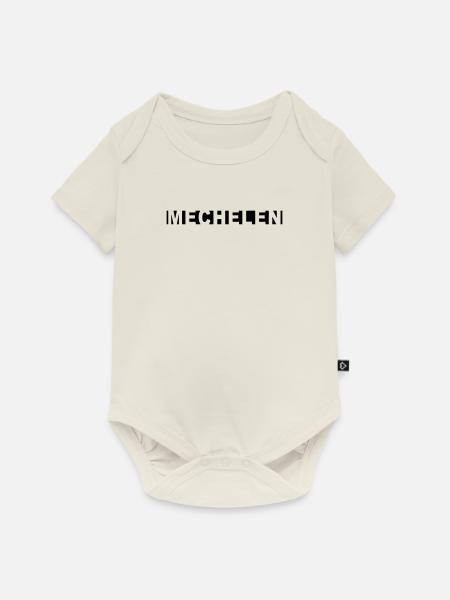 Mechelen - Baby Premium Kurzarmbody - Naturweiß