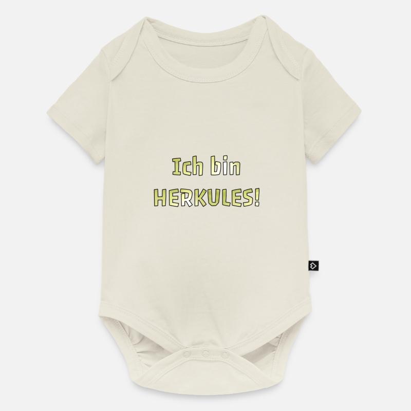 Je suis HERCULES! - Body à manches courtes Premium Bébé - blanc cassé