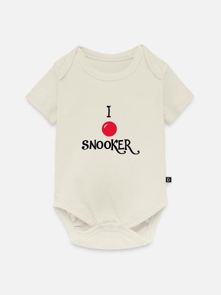 Billard Snooker Pool - Baby Premium Kurzarmbody - Naturweiß