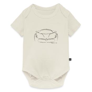 Voiture de sport de luxe - Body à manches courtes Premium Bébé - blanc cassé - Devant