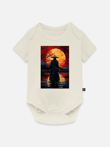 Samurai - Baby Premium Kurzarmbody - Naturweiß