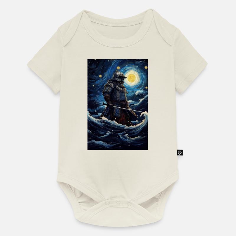 Samurai - Baby Premium Kurzarmbody - Naturweiß